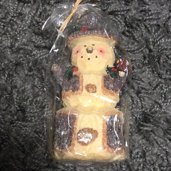 NWT Christmas holiday Snowman & Santa candy cane candles - Picture 5 of 6